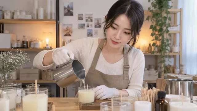 손으로 만든 캔들 하나가 누군가의 밤을 밝혀요