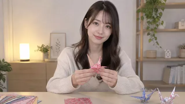 종이학 한 마리씩 접으며 담은 응원의 마음
