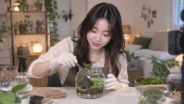 작은 유리 속 숲, 테라리움 처음 만들어봤어요